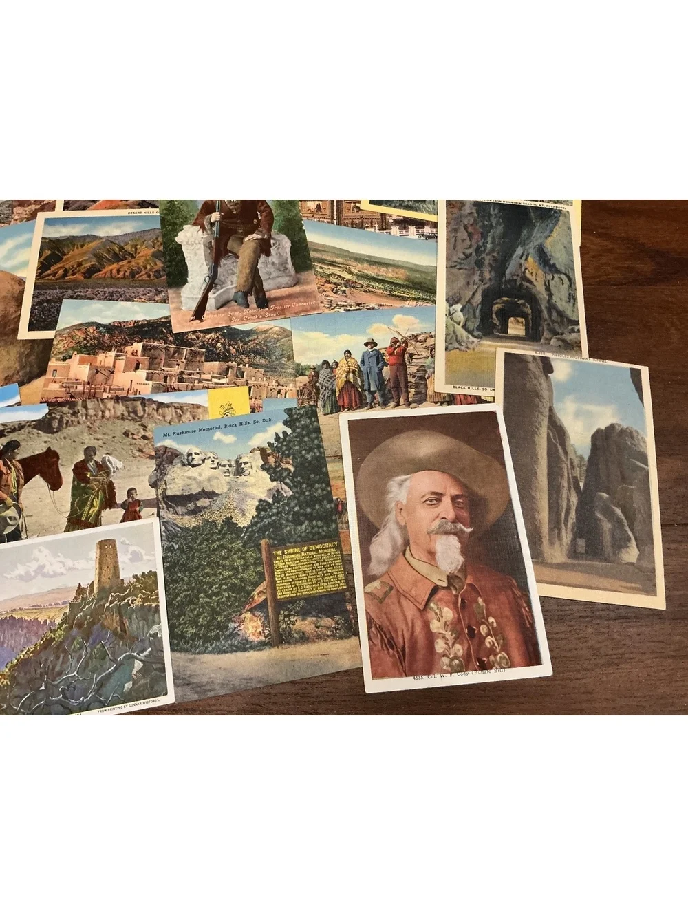 Vintage Postcard Lot Southwest US Native Americans Buffalo Bill